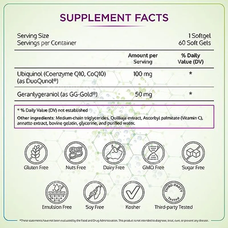 BioQuinol Ubiquinol 150 مجم -  - مراجعة Coq10 Ubiquinol Softgel وسعره
