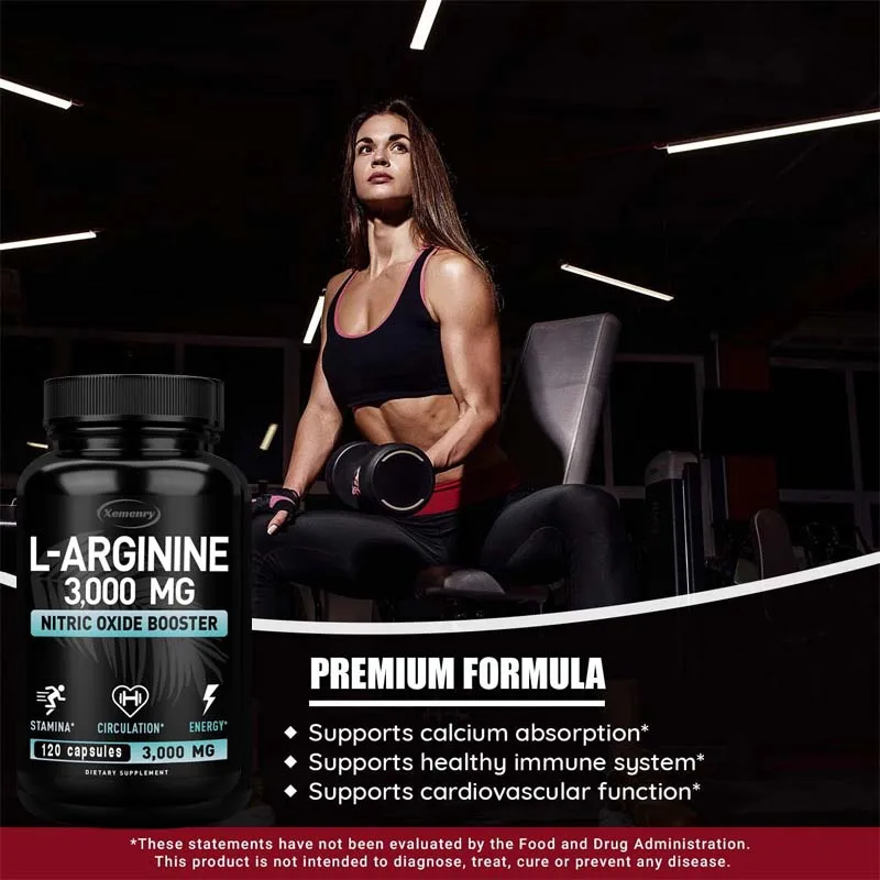 L-Arginine 3000mg - لدعم الطاق - مراجعة Pre Workout Supplement وسعره